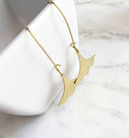 Gold Leaf Earrings, Asian earrings, ginkgo earring, brushed gold earring, brass earring, ruffled edge charm, resilience endurance longevity - Constant Baubling
