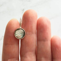 Detroit Michigan Jewelry - silver leverback hook earrings with tiny metro area city map - Livonia Berkley Wayne Dearborn Highland Park gift - Constant Baubling