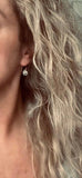 Detroit Michigan Jewelry - silver leverback hook earrings with tiny metro area city map - Livonia Berkley Wayne Dearborn Highland Park gift - Constant Baubling
