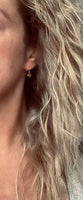 Small Cloud Earrings - very tiny silver puff cumulus charm dangles - upgrade to simple dainty .925 sterling hooks - rain storm weather gift - Constant Baubling