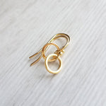 Small Gold Circle Earrings, gold ring earring, tiny gold circle earring, small circle earring, little circle earring, small thin gold circle - Constant Baubling
