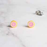 Cucumber Earrings - fruit earring, cucumber slice earring, veggie earring, vegetable earring, salad earring, food earring, chef earring cool - Constant Baubling