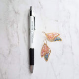 Large Wing Earrings, solid gold hooks, 14K gold fill hooks, sheer fabric earring, rainbow butterfly earring, angel wing, colorful wings - Constant Baubling