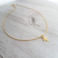 Maple Leaf Necklace, tiny gold leaf, leaf pendant, gold leaf charm, delicate necklace, 14K gold fill chain opt, Toronto necklace autumn gift - Constant Baubling