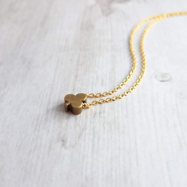 Tiny Four Leaf Clover Necklace