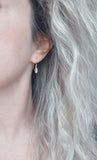 Little Leaf Earrings, matte gold earrings, small gold leaf earrings, simple gold leaves, tiny gold leaf earrings, matte gold leaf dangles - Constant Baubling