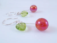 Michigan Cherry Earrings, .925 sterling silver earrings, sweet cherry earrings, fruit earrings, silver cherry earrings, cherry jewelry North - Constant Baubling