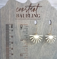 Sun Earrings, gold sunshine earrings, sun ray earrings, sunburst earrings, gold dangle earrings, cheerful earring happy earring kidney hooks - Constant Baubling