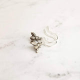 Silver Bee Earring, little bee earring, tiny bumblebee earring, bee charm, small silver bee dangle, honeybee earring, antique silver charm - Constant Baubling