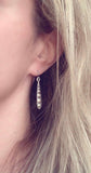 Copper Teardrop Earrings, antique copper earring, long copper drop earring, copper Boho earring, narrow teardrop earring, oxidized copper - Constant Baubling