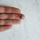 Tiny Skull Earrings, bronze skull earring, skeleton head jewelry, small skull dangle, antique brass earring, Halloween earring, trick treat - Constant Baubling