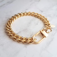 Chunky Gold Chain Bracelet, heavy chain bracelet, heavy gold bracelet, thick chain bracelet, curb chain bracelet gold curb chain Miami Cuban - Constant Baubling