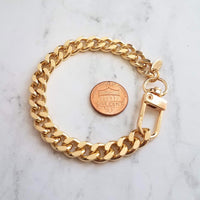 Chunky Gold Chain Bracelet, heavy chain bracelet, heavy gold bracelet, thick chain bracelet, curb chain bracelet gold curb chain Miami Cuban - Constant Baubling