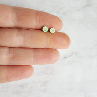 Cucumber Earrings - fruit earring, cucumber slice earring, veggie earring, vegetable earring, salad earring, food earring, chef earring cool - Constant Baubling