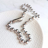 Large Ball Chain, huge ball chain, big silver ball chain, large bead chain, ball chain choker, stainless steel chain, thick chunky chain 8mm - Constant Baubling