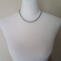 Large Ball Chain, rainbow ball chain, oil spill chain, large bead chain, ball chain choker stainless steel chain, thick chunky chain 8mm - Constant Baubling