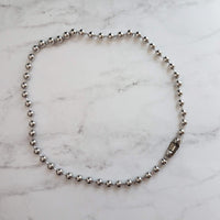 Large Ball Chain, 6mm ball chain, big silver ball chain, large bead chain, ball chain choker, stainless steel chain, thick chunky chain 1/4" - Constant Baubling