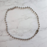 Large Ball Chain, 6mm ball chain, big silver ball chain, large bead chain, ball chain choker, stainless steel chain, thick chunky chain 1/4" - Constant Baubling