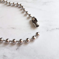 Large Ball Chain, 6mm ball chain, big silver ball chain, large bead chain, ball chain choker, stainless steel chain, thick chunky chain 1/4" - Constant Baubling