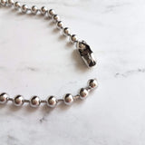 Large Ball Chain, 6mm ball chain, big silver ball chain, large bead chain, ball chain choker, stainless steel chain, thick chunky chain 1/4" - Constant Baubling