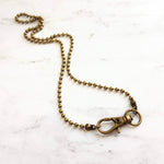 Old Gold Ball Chain, bronze ball chain, antique brass ball chain, bronze chain, large ball chain, antique gold chain, ball chain necklace - Constant Baubling