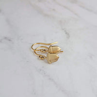 Small Acorn Earrings, gold acorn earring, small gold acorn earring, little gold acorn earring, tiny acorn earring, acorn dangle, simple gold - Constant Baubling