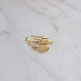 Small Acorn Earrings, gold acorn earring, small gold acorn earring, little gold acorn earring, tiny acorn earring, acorn dangle, simple gold - Constant Baubling