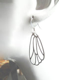 Wing Earrings - butterfly earring, gold wing earring, fairy earring, angel earring, large wing earring, large wing earring, gold butterfly - Constant Baubling