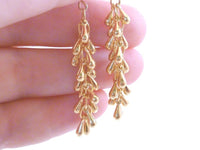 Shaggy Silver Earrings - silver fringe earring, cascade earring, shaggy earring, cha cha earring, 2 inch earring, cluster earring, teardrop - Constant Baubling