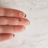 Little Gold Teardrop Earrings, 14K gold fill hooks, small gold drop earring, tiny teardrop earring, small dangle earring, gold raindrop - Constant Baubling