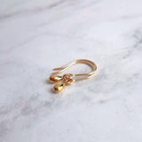 Little Gold Teardrop Earrings, 14K gold fill hooks, small gold drop earring, tiny teardrop earring, small dangle earring, gold raindrop - Constant Baubling