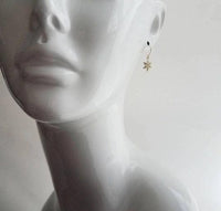 Silver Snowflake Earrings, snow jewelry, tiny silver snowflake earring, Christmas gift for her, simple snowflake earring, delicate snowflake - Constant Baubling