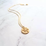Gold Snowflake Necklace, snowflake pendant, snowflake charm, gold winter necklace, snowflake outline, punched snowflake necklace, Christmas - Constant Baubling