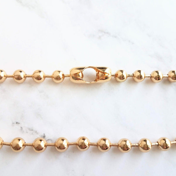 1.5mm Ball Chain Necklace | 14k Gold Filled