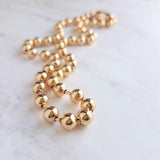 Large Gold Ball Chain, 6mm ball chain, big gold ball chain, large bead chain, ball chain necklace, thick gold chain, gold punk necklace - Constant Baubling