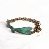 Dragonfly Bracelet, symbolic bracelet, change bracelet, bug bracelet, patina bracelet, insect bracelet, rustic dragonfly bracelet, boho - Constant Baubling