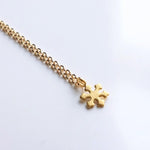 Small Snowflake Necklace, gold snowflake necklace, snowflake charm, gold winter necklace, tiny gold snowflake, small snowflake necklace Xmas - Constant Baubling