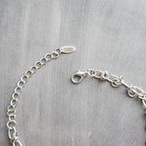 Gold Front Clasp Necklace, silver chunky chain, mixed metal necklace, large clasp necklace, shackle clasp chain, horseshoe clasp necklace - Constant Baubling
