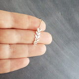 Silver V Earrings, silver chevron earring, silver arrow earring, delicate silver earring, v shape earring, flexible earring, simple silver - Constant Baubling
