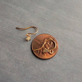 Minimalist Star Earrings, tiny gold star earring, gold star dangle earring, small gold star earrings, mini star earring wishing star earring - Constant Baubling