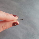 Copper Hoop Earrings, antique copper circle earring, oxidized copper earring, thin copper ring, delicate copper earring, large lightweight - Constant Baubling