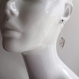 Silver Spear Earrings, arrow earring, Aztec earrings, cut out earrings, antique silver earring, arrowhead earring, Southwestern style kidney - Constant Baubling