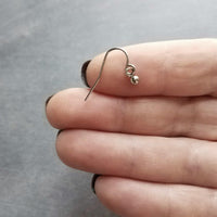 Tiny Silver Ball Earrings, stainless steel earring, ball dangle earring, steel ball earring, hypoallergenic earring, small ball earring mini - Constant Baubling