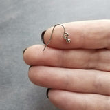 Tiny Silver Ball Earrings, stainless steel earring, ball dangle earring, steel ball earring, hypoallergenic earring, small ball earring mini - Constant Baubling