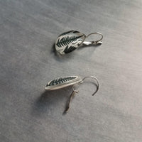Large Tear Drop Earrings, lever back, stainless steel earring, hypoallergenic, floral teardrop, pear shape, mustard pink navy, tiny flowers - Constant Baubling