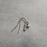 Tiny Silver Ball Earrings, stainless steel earring, ball dangle earring, steel ball earring, hypoallergenic earring, small ball earring mini - Constant Baubling