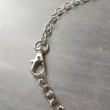 Silver Big Link Chain, front clasp necklace, large round link chain, oversized lobster clasp necklace, chunky chain, thick rhodium chain - Constant Baubling