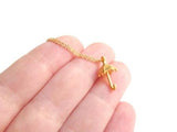 Little Umbrella Necklace, gold umbrella necklace, tiny umbrella necklace, umbrella pendant, small umbrella necklace, rain necklace, weather - Constant Baubling