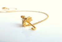 Little Umbrella Necklace, gold umbrella necklace, tiny umbrella necklace, umbrella pendant, small umbrella necklace, rain necklace, weather - Constant Baubling