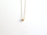 Gold Ball Necklace, 14K gold filled, 14K gold fill necklace, stardust ball necklace, layering necklace, simple gold necklace small gold ball - Constant Baubling